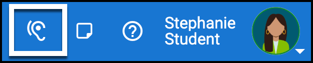 Screenshot of the main toolbar with the Text To Speech Icon highlighted.