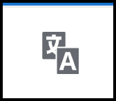 Icon for the translation tool. 