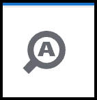 Icon for the magnifying tool. 