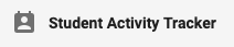 Student Activity Tracker menu button