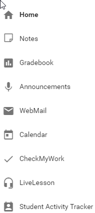 This is an image of the main toolbar with all the available links.