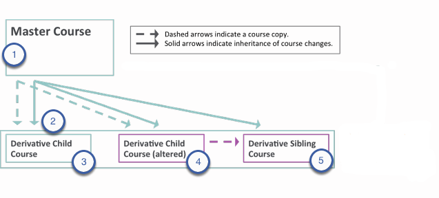 Master and Derrivative course copy flow