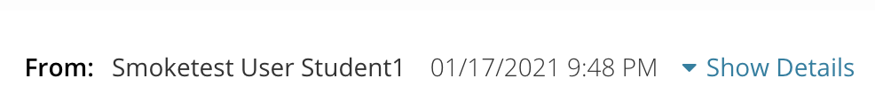 highlights the show details dropdown