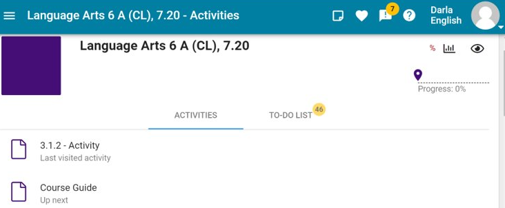 image of a language arts course